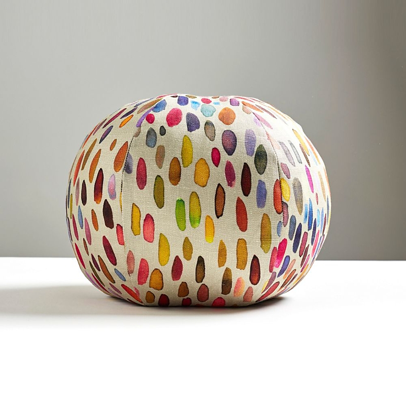 Scalamandre Jamboree Sphere Decorative Pillow, 12 In Magenta/multi