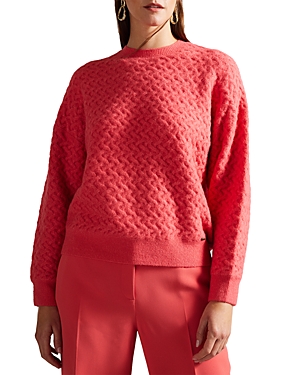 TED BAKER HORIZONTAL CABLE KNIT SWEATER