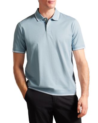 Ted Baker Textured Short Sleeve Polo Shirt | Bloomingdale's