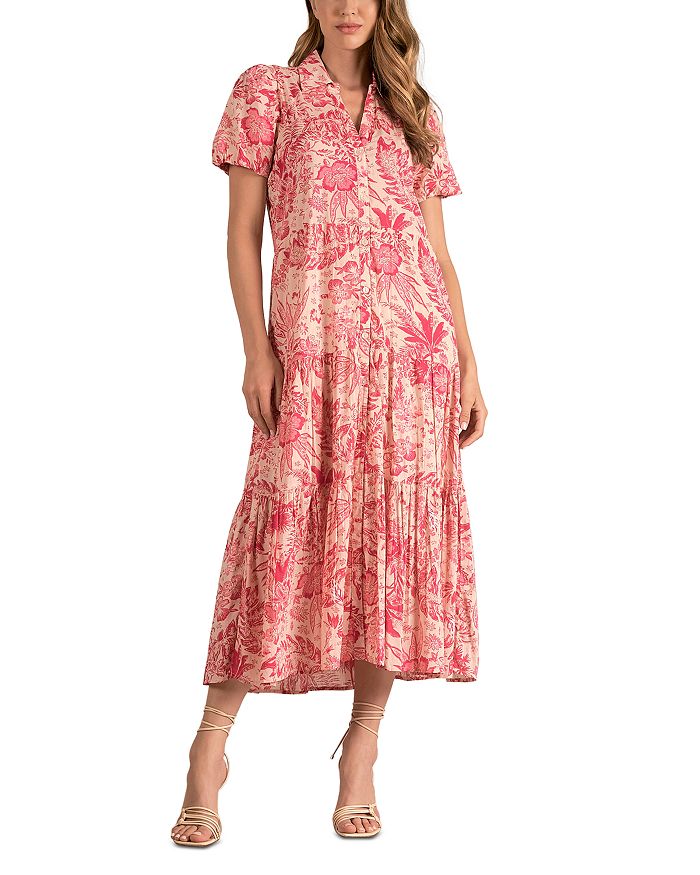 Elan Printed Cotton Midi Dress | Bloomingdale's