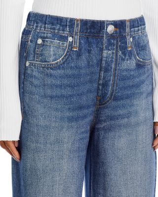 Miramar High Rise Wide Leg Cotton Terry Sweatpant Jeans