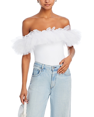 Free People Big Love Bodysuit In White