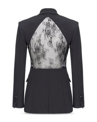 PINKO Cinched Lace Back Blazer | Bloomingdale's
