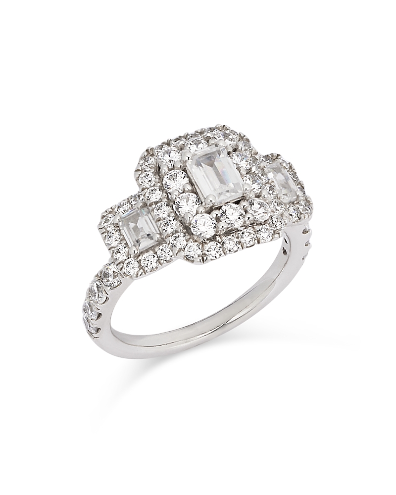 Bloomingdale's Diamond Octagon & Round Halo Engagement Ring In 14k White Gold, 2.5 Ct. T. W In White