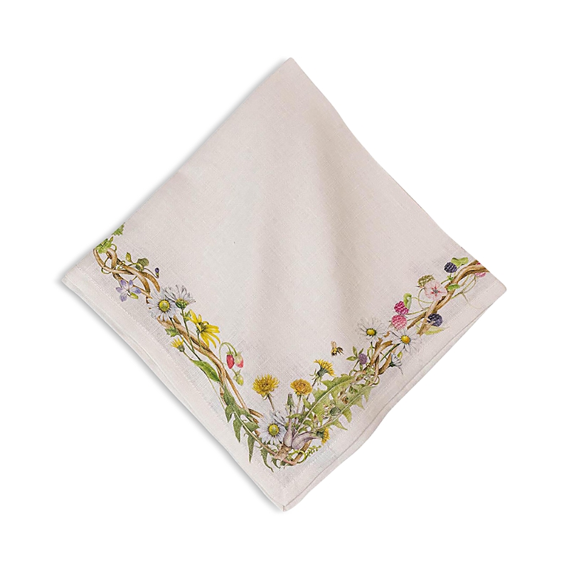 Juliska Meadow Walk Linen Napkin In Brown