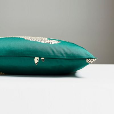 Leaping Cheetah Lumbar Decorative Pillow, 22" x 14"