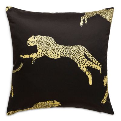 Leaping Cheetah Decorative Pillow, 22" x 22"