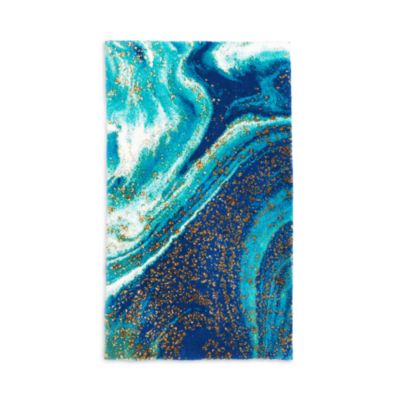 Abyss - Big Blue Bath Rug, 27" x 47" - Exclusive