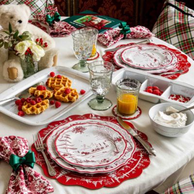 Melamine Country Estate Juliska Plaid Plates THE FRENCH HUTCH: JULISKA WINTER FROLIC main image 2