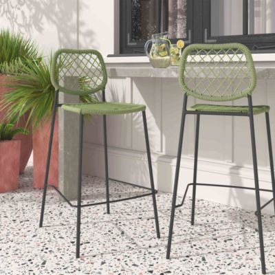 TOV Furniture - Lucy Oak Finish Outdoor Counter Stool