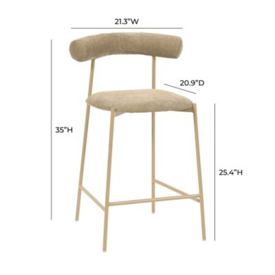 Liliana Performance Velvet Bar Stool