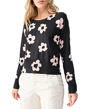 Shop Sanctuary All Day Long Printed Sweater In Rose Smoke
