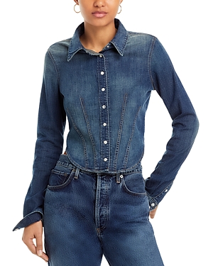 Re/Done & Pamela Anderson Fitted Denim Shirt