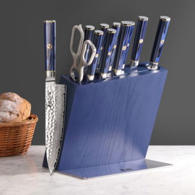 Kita Blue 12-Piece Knife Block Set