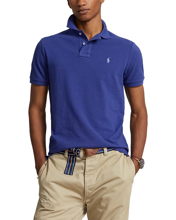 Polo Ralph Lauren Cotton Mesh Custom Slim Fit Polo Shirt | Bloomingdale's