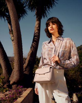 Mosaic Nano Leather Top Handle Bag