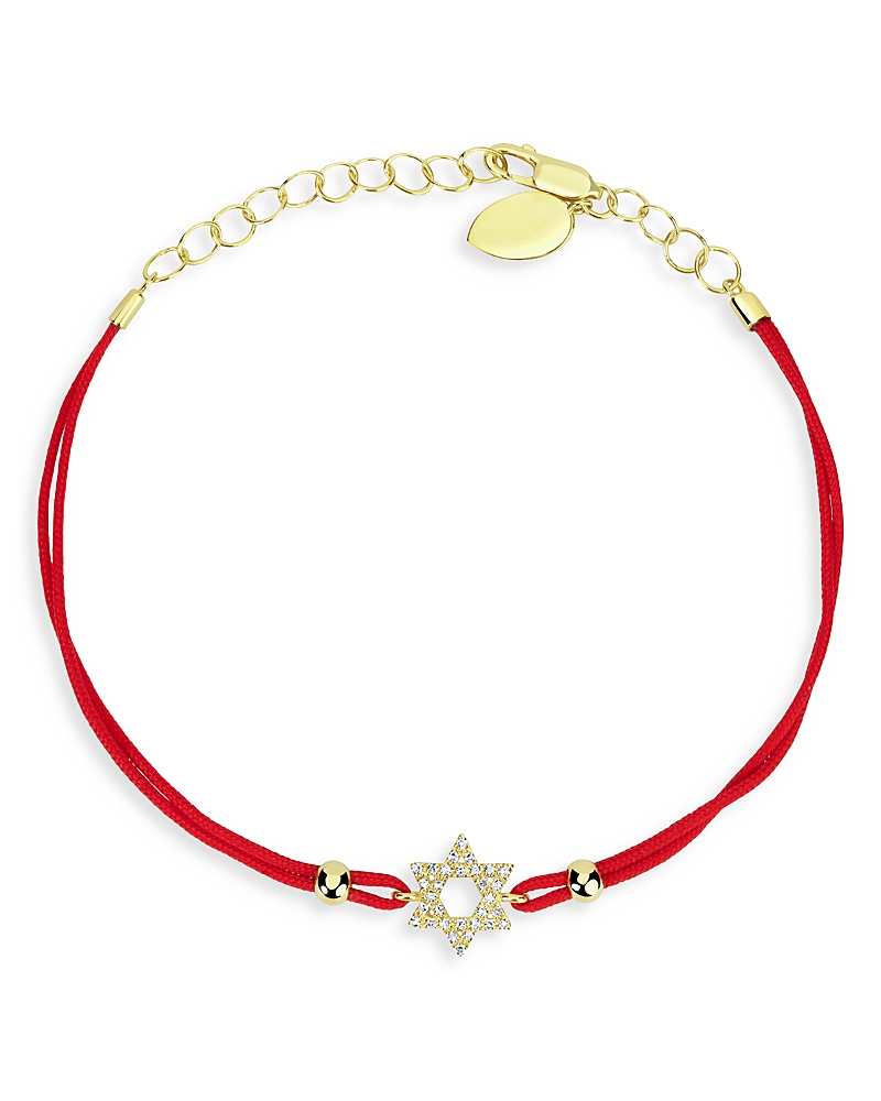 Meira T Women's 14k Yellow Gold & 0.28 Tcw Diamond Cord Bracelet In Red/gold