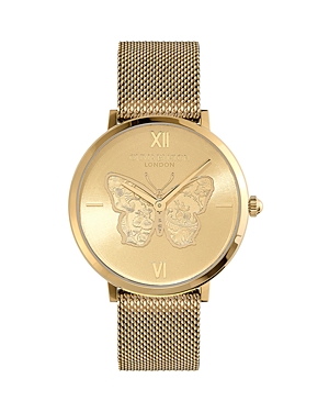 Shop Olivia Burton Signature Butterfly Watch, 35mm In Gold