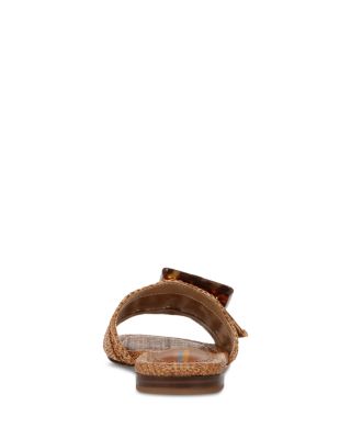 Women&#39;s Bambi Buckled Woven Slide Sandals