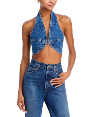 Cult Gaia - Diem Denim Halter Top