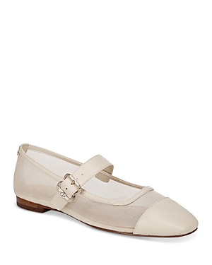 Shop Sam Edelman Women's Miranda Square Toe Mary Jane Shoes In Ivory