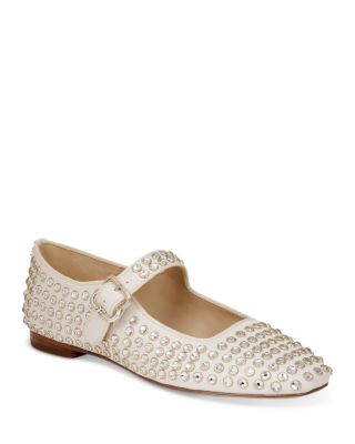 Sam Edelman - Women's Michaela Gem Embellished Mary Jane Flats