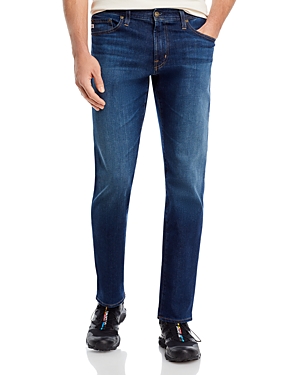 Ag Everett Stretch Slim-straight Jeans In Palladium