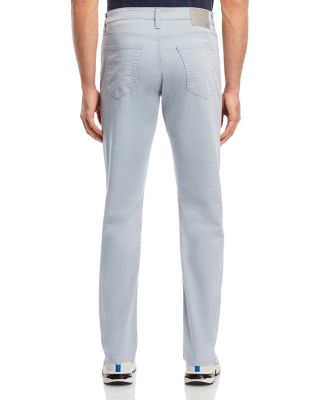 Everett Straight Fit Twill Pants in White Sand