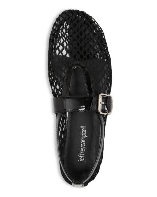 Jeffrey Campbell Women's Mesh Net Mary Jane Flats | Bloomingdale's