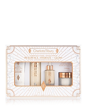 Charlotte Tilbury 4 Magic + Science Steps to Resurface, Hydrate + Glow ($310 value)