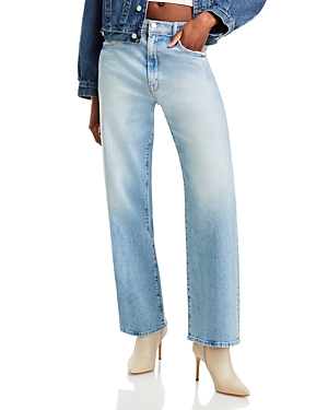 Shop Mother The Spitfire Sneak High Rise Wide Leg Jeans In I Confess