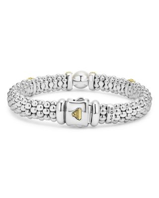 18K Yellow Gold & Sterling Silver Luna Cultured Freshwater Pearl Caviar Bead Bracelet