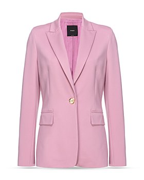 Buy TINTED Light Pink Long Blazer for Women online