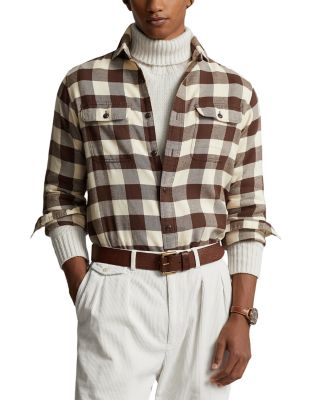 Polo Ralph Lauren - Classic Fit Printed Long Sleeve Button Front Shirt