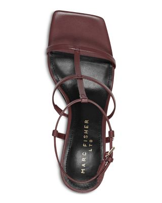 Women's Dennie Square Toe Strappy Mid Heel Sandals