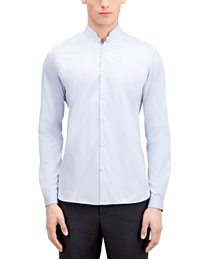 The Kooples Cotton Slim Fit Button Down Shirt In Light Blue