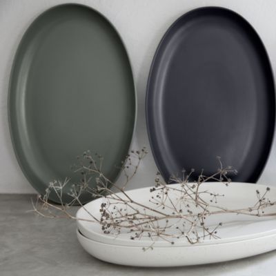 Pacifica 16" Oval Stoneware Platter
