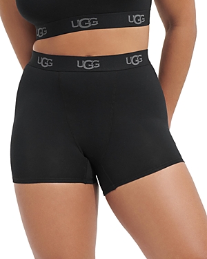 Shop Ugg Alexiah Fitted Boxer Briefs In Black