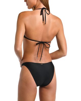 Annabelle Triangle Bikini Top & Nicole Solid Classic Bikini Bottom