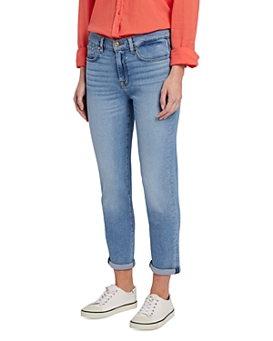 7 For All Mankind Josefina High Rise Crop Slim Jeans in Must