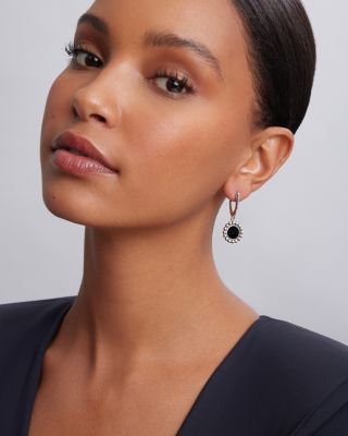 Sterling Silver Maya Black Onyx Drop Earrings