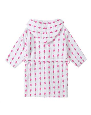 Unisex Hooded Reversible Muslin Robe - Baby, Little Kid, Big Kid