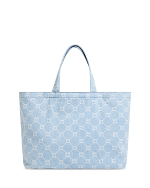 Shop Gerard Darel Lolita Denim Shopper Bag In Bluesky