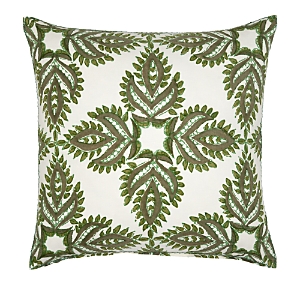 Shop John Robshaw Verdin Dark Sage Decorative Pillow Cover, 22 X 22 In Green/white