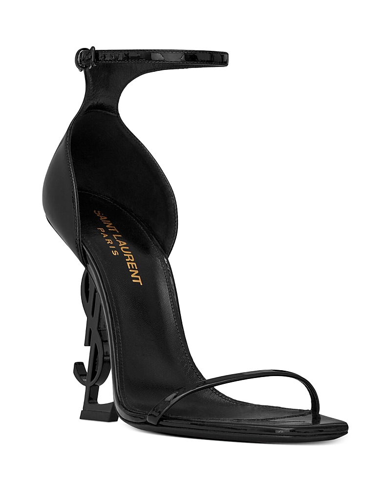 Saint Laurent Women's Opyum Sandals in Patent Leather