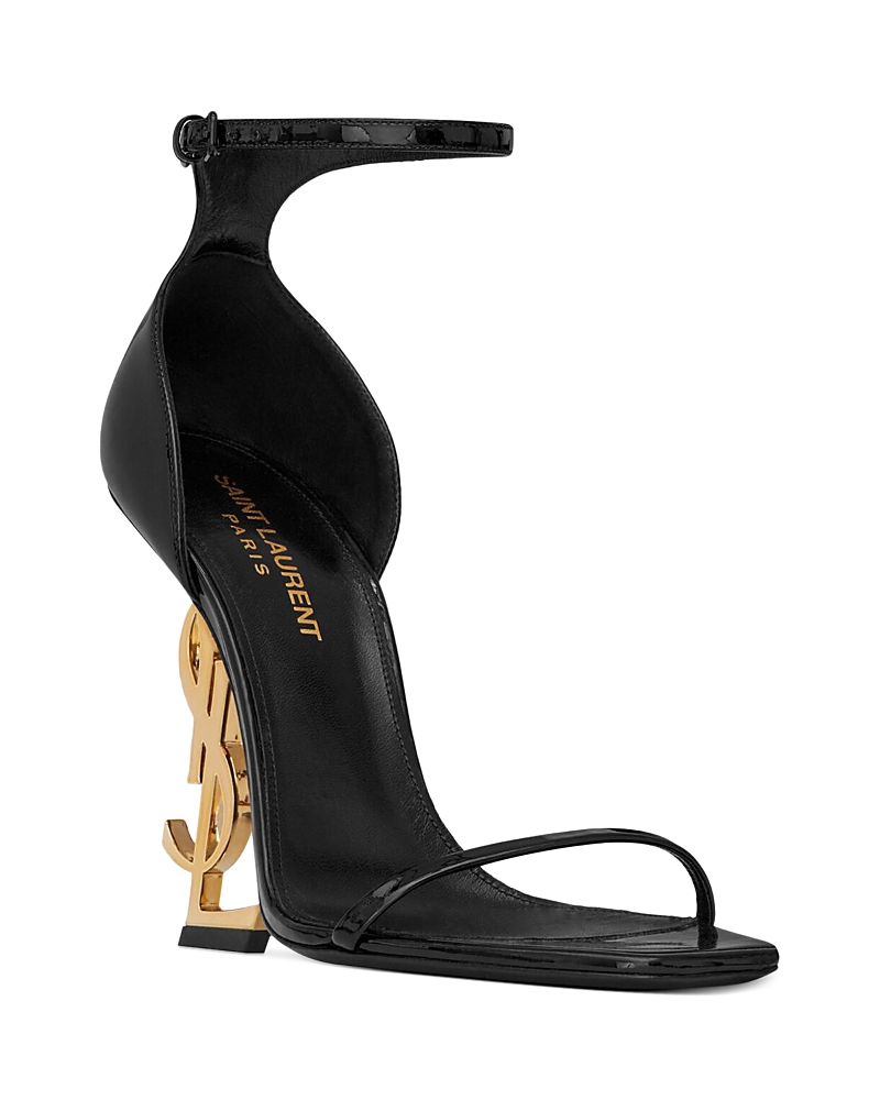 Saint Laurent Women's Opyum Sandals in Patent Leather