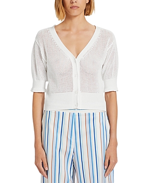 Marella Olaf Relaxed Fit Mesh Cardigan Sweater