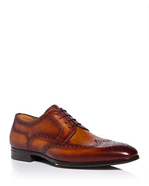 Magnanni Men's Maxwell Wingtip Oxford Dress Shoes In Cuero
