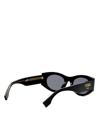 Fendi Roma Oval Sunglasses, 52mm