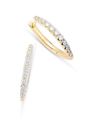 Bloomingdale's Diamond Graduated Small Hoop Earrings in 14K Yellow Gold, 0.50 ct. t.w.